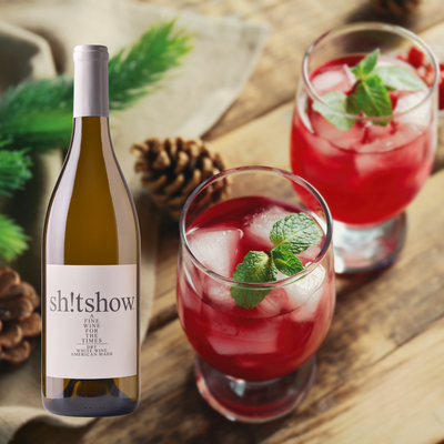 Winter Wonderland White Wine Spritzer with Sh!tshow Wine